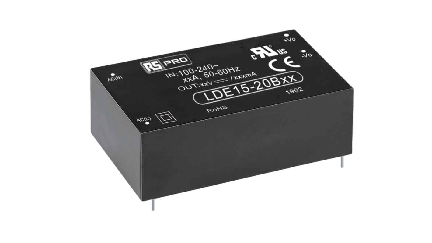 Alimentation à découpage, RS PRO 13.5W, 1 sortie à 5V c.c. 2.7A