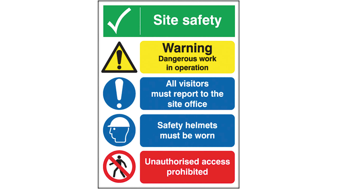 Safety Poster, PP, English, 400 mm, 300mm