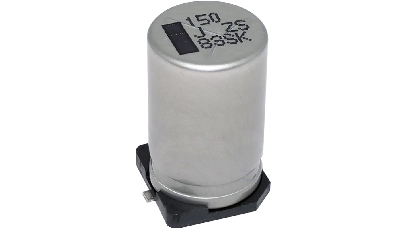 Panasonic 560μF Surface Mount Polymer Capacitor, 25V dc
