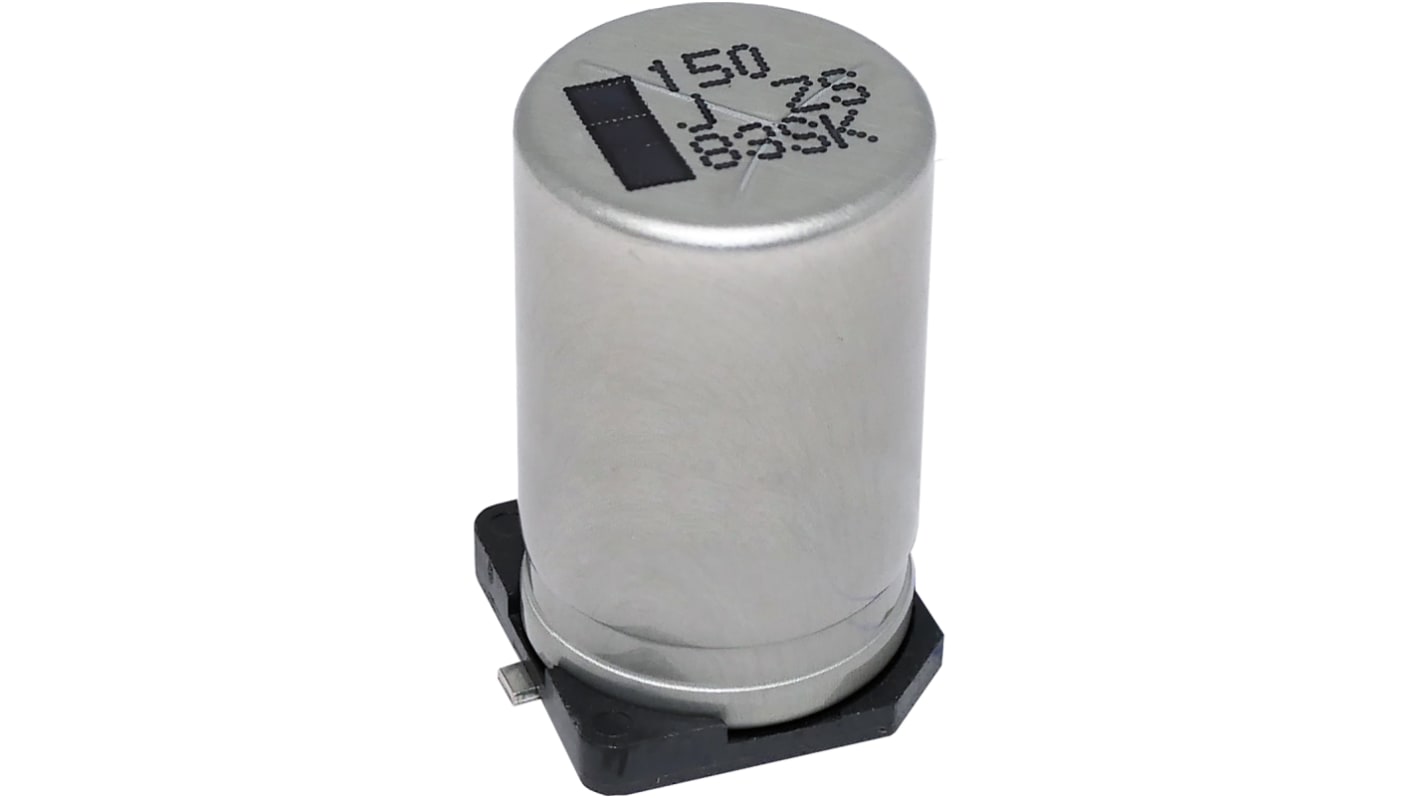 Panasonic 220μF Surface Mount Polymer Capacitor, 50V dc