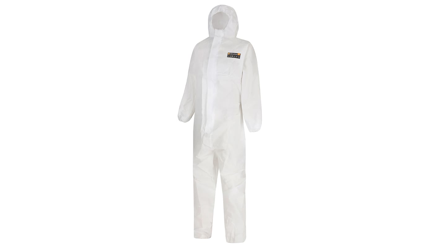 Skytec White Disposable Coverall, M