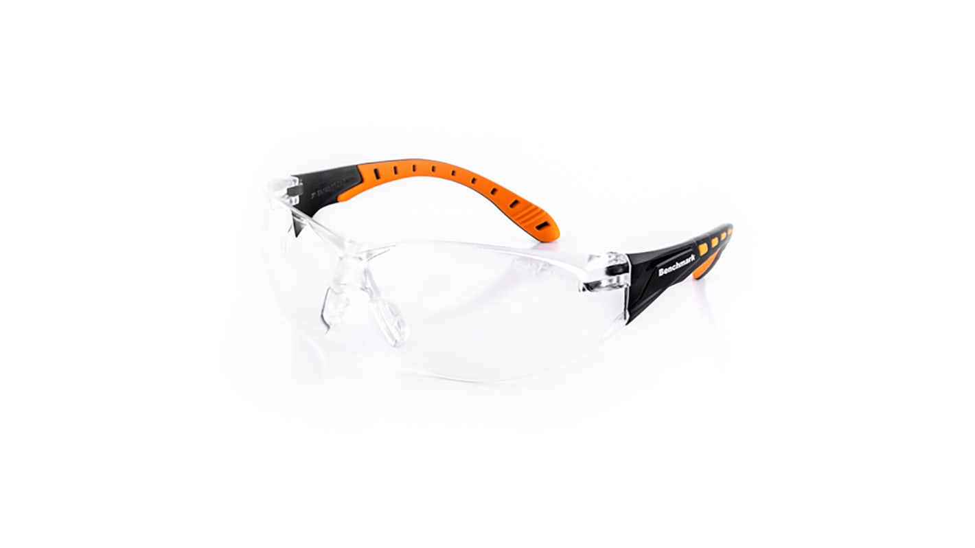 Alpha Solway UV Safety Glasses, Clear Polycarbonate Lens