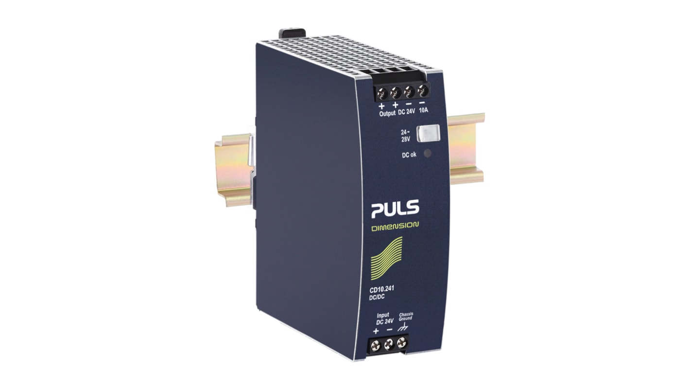 PULS 隔离式DCDC转换器, 18. →35 v 直流输入, 24V 直流输出, 240W, CD系列