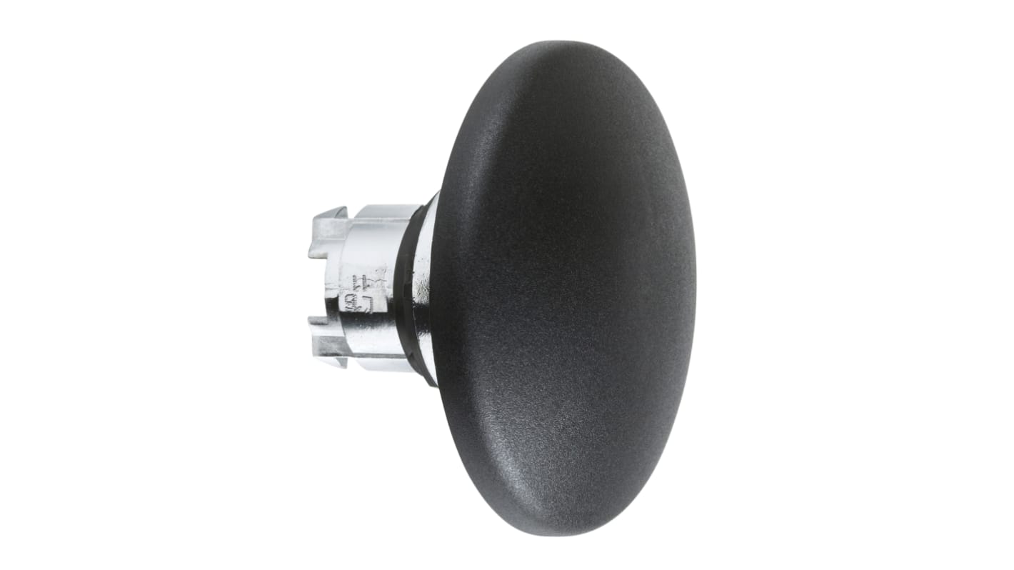 Tête de bouton poussoir Schneider Electric, ZB4 Noir, Ø découpe 22mm, Retour par ressort