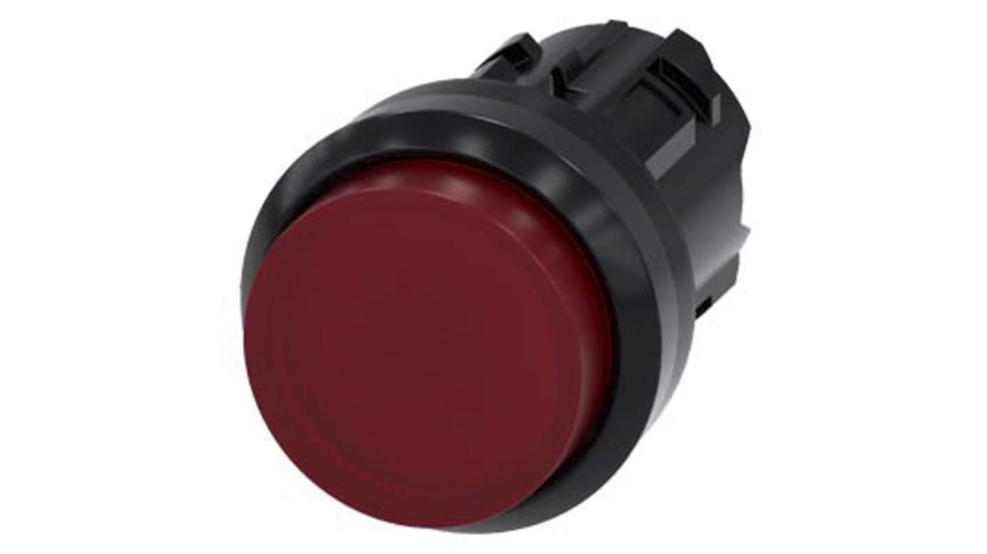 Siemens SIRIUS ACT 3SU10 Series Red Momentary Push Button, 22mm Cutout, IP66, IP67, IP69K