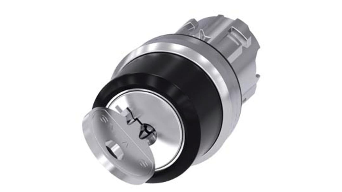 Siemens SIRIUS ACT 3SU10 2-position Key Switch Head, Latching, 22mm Cutout