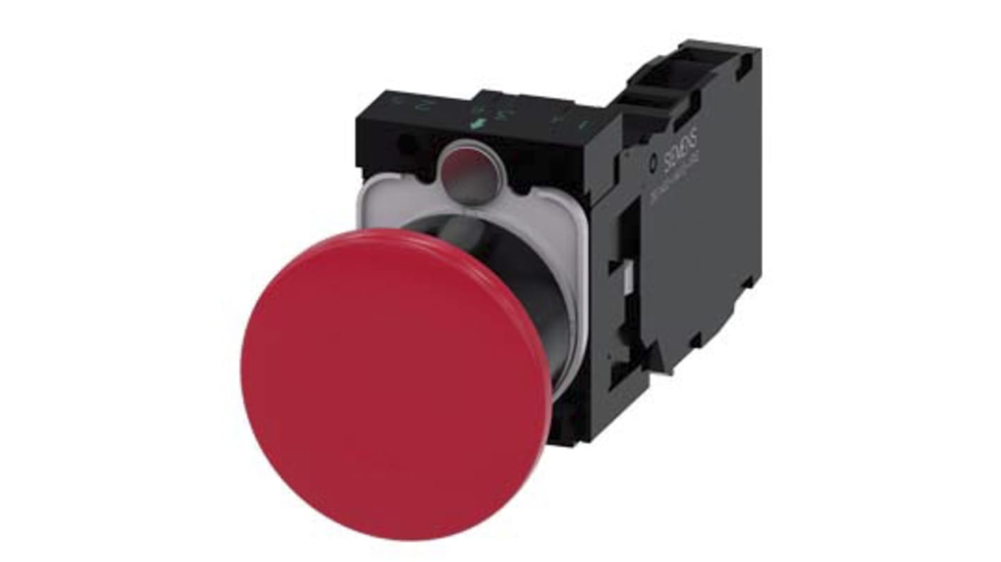 Siemens SIRIUS ACT Series Push Button, 22mm Cutout, SPST