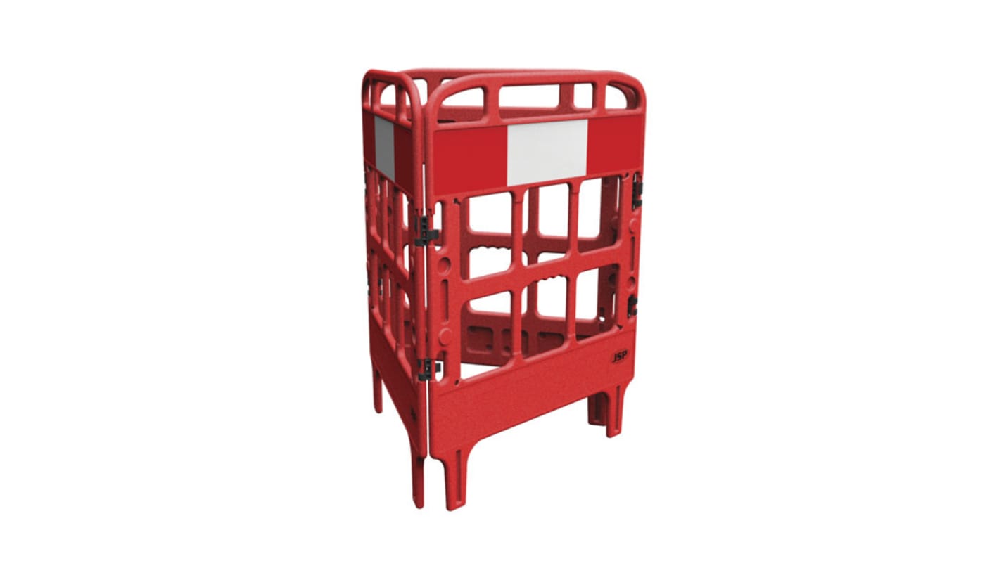 Barrera plegable JSP, Rojo