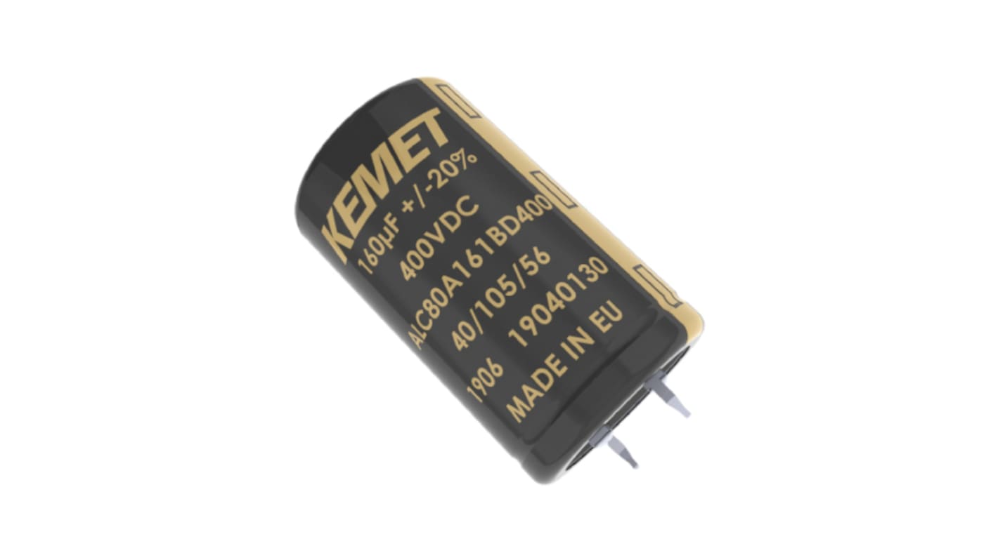 KEMET 10000μF Electrolytic Capacitor 40V dc, Snap-In - ALC80A103CD040