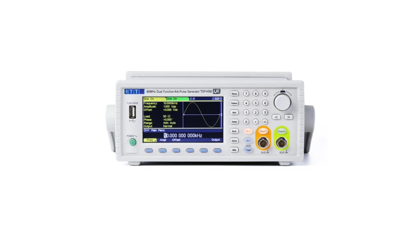 Aim-TTi TGF4082 Function Generator, 1μHz Min, 80MHz Max, FM Modulation, Variable Sweep