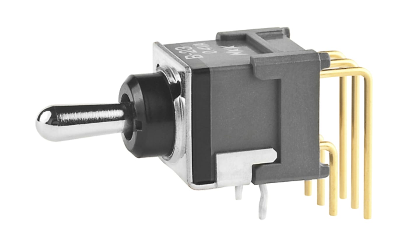 NKK Switches トグルスイッチ, On-Off-On, DPDT, 0.4VA, PCB