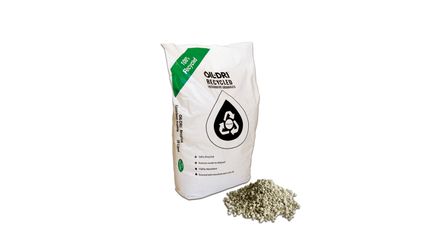Lubetech Spill Absorbent Granules for Chemical Use, 20 L Capacity