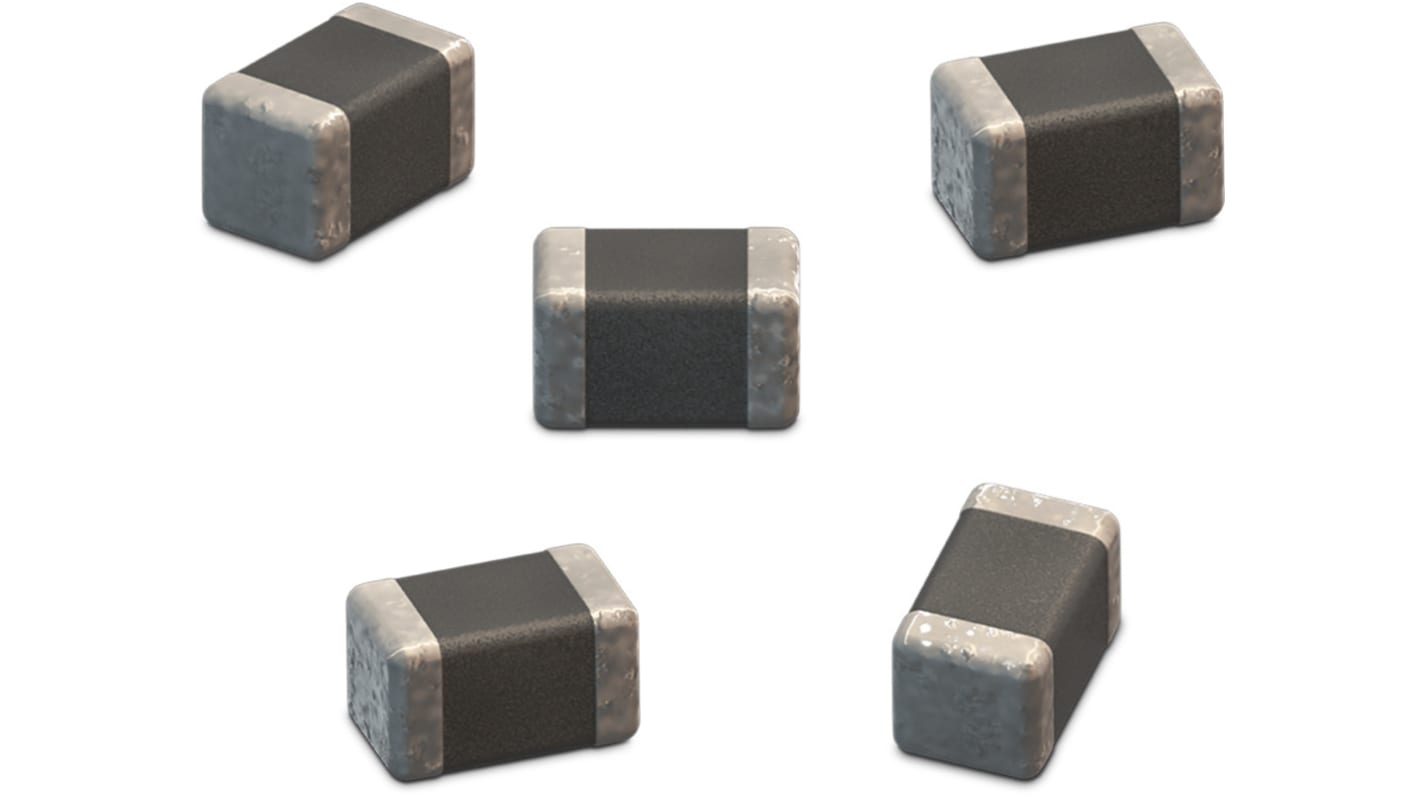 Wurth Elektronik 1nF Multilayer Ceramic Capacitor MLCC, 16V dc V, ±10% , SMD