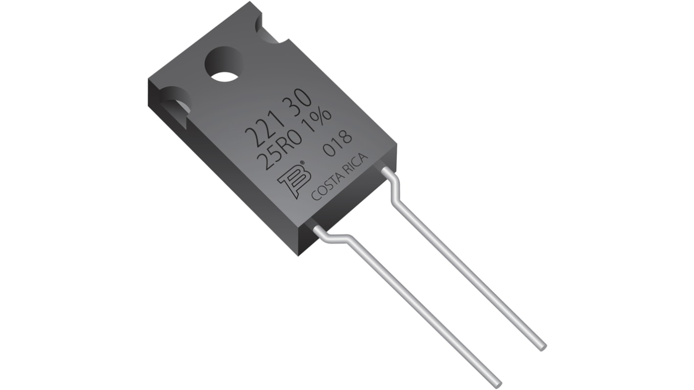 Bourns 氧化铝陶瓷电阻, 径向, 100mΩ, 30W, ±1%容差, ±100ppm/°C, TO-220, PWR221T-30系列