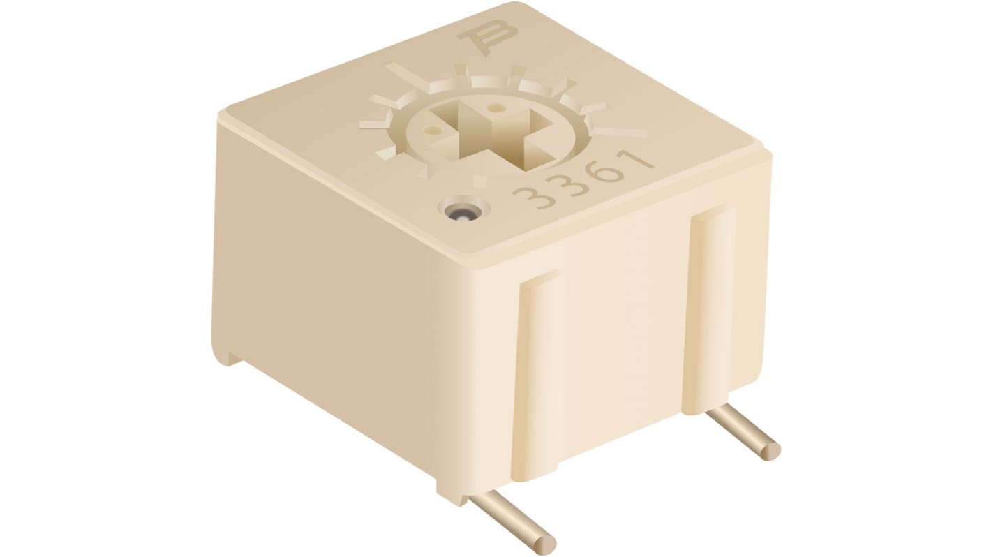 100kΩ, SMD Trimmer Potentiometer 0.5W Top Adjust Bourns, 3361