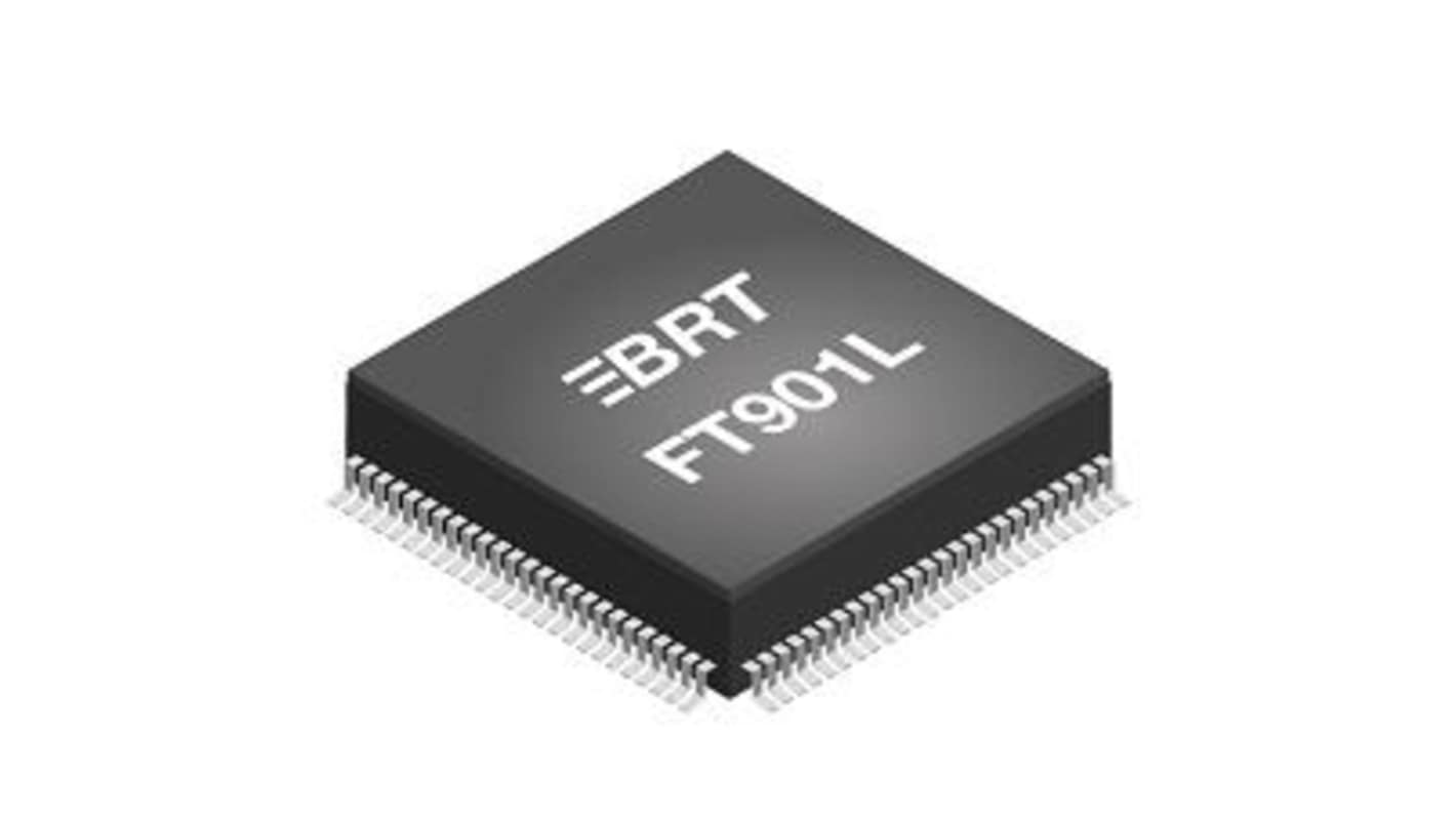Bridgetek マイコン FT90, 100-Pin LQFP FT901L-C-T