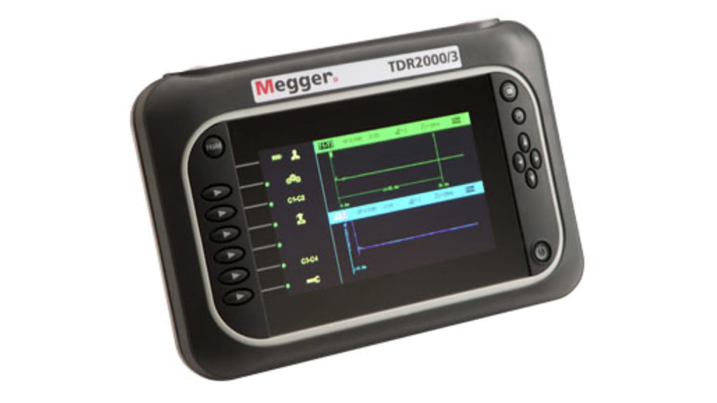 Megger Zeitbereichs-Reflektometer TDR2000/3P ±1 %, 20000m 1 % Gepaartes Metallkabel 2ns, USB