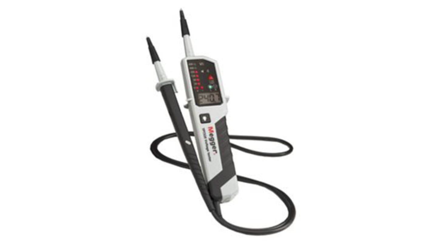 Megger TPT320, LCD, LED Voltage tester, 690V, Continuity Check, Battery Powered, CAT IV With RS Calibration