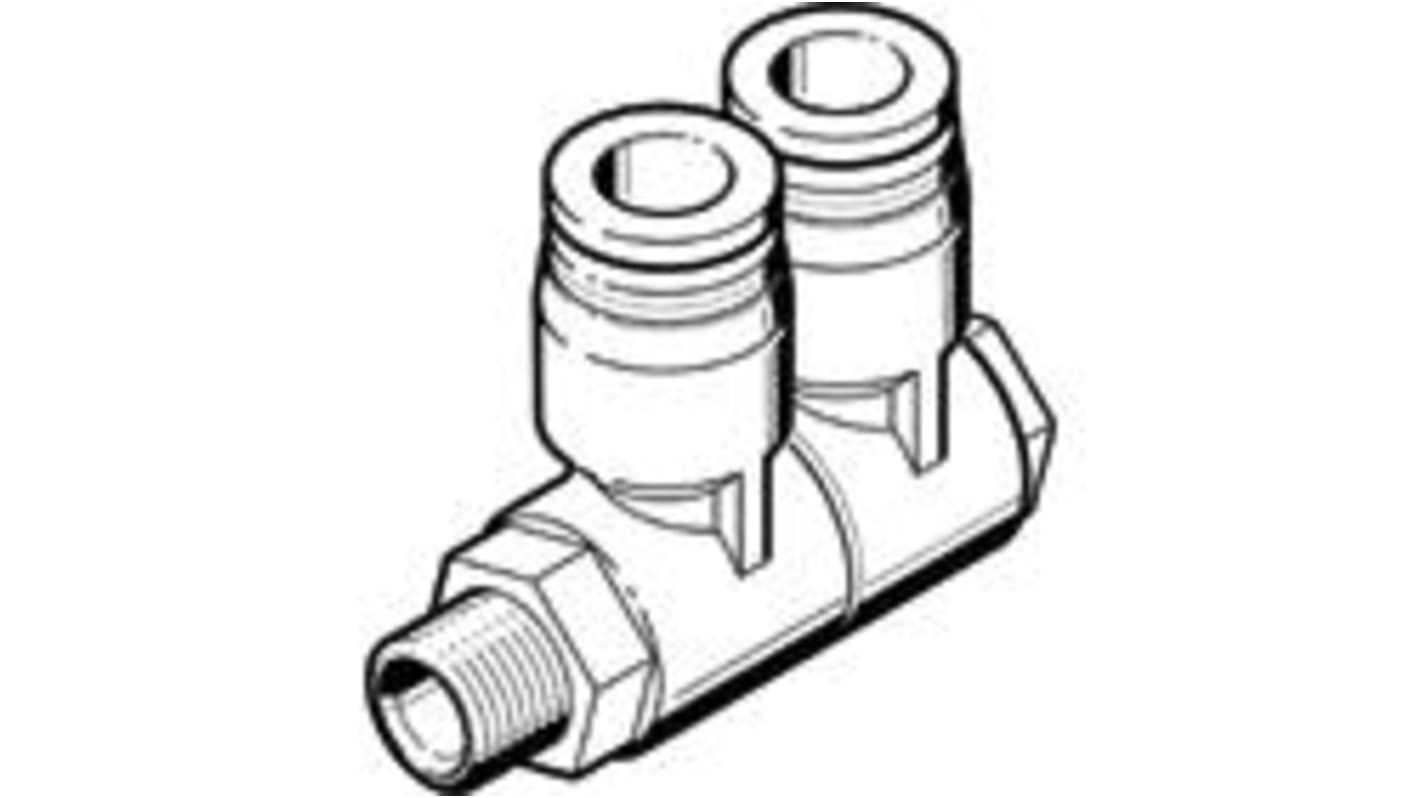 Festo QSLV Series Multi-Connector Fitting, Threaded-to-Tube Connection Style, 153212