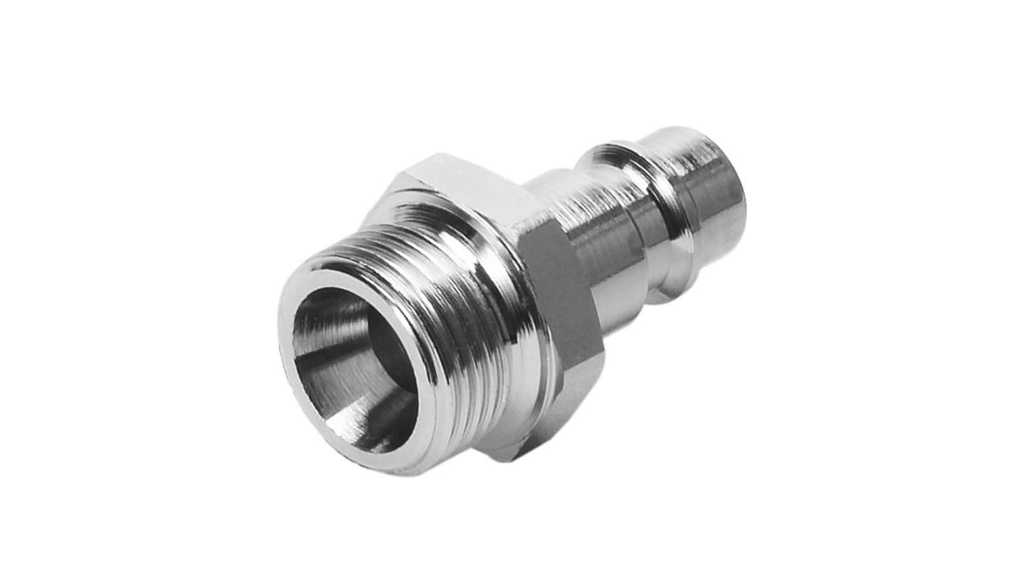 Festo Brass Male Pneumatic Quick Connect Coupling, G 1/4 Male Threaded