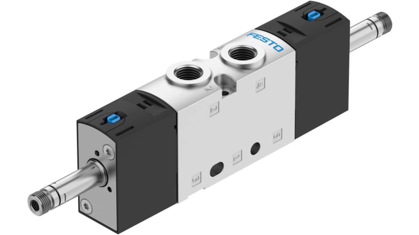 Festo Pneumatiske solenoidventiler, serie VUVS, G 1/8, 5/2, Elektrisk, Manifold, 700l/min