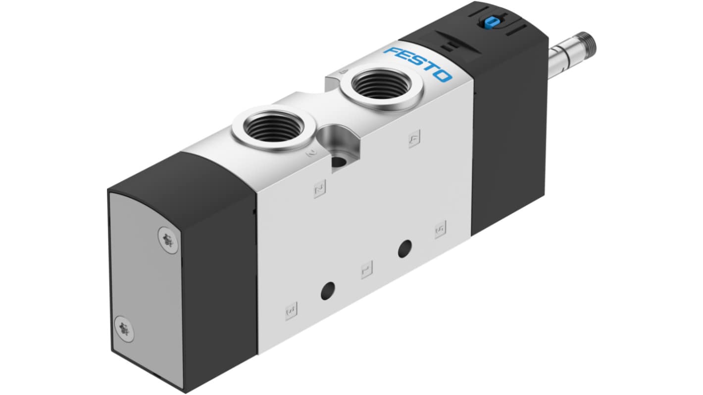 Festo 5/2 Pneumatic Solenoid Valve - Electrical G 3/8 VUVS Series, 575602
