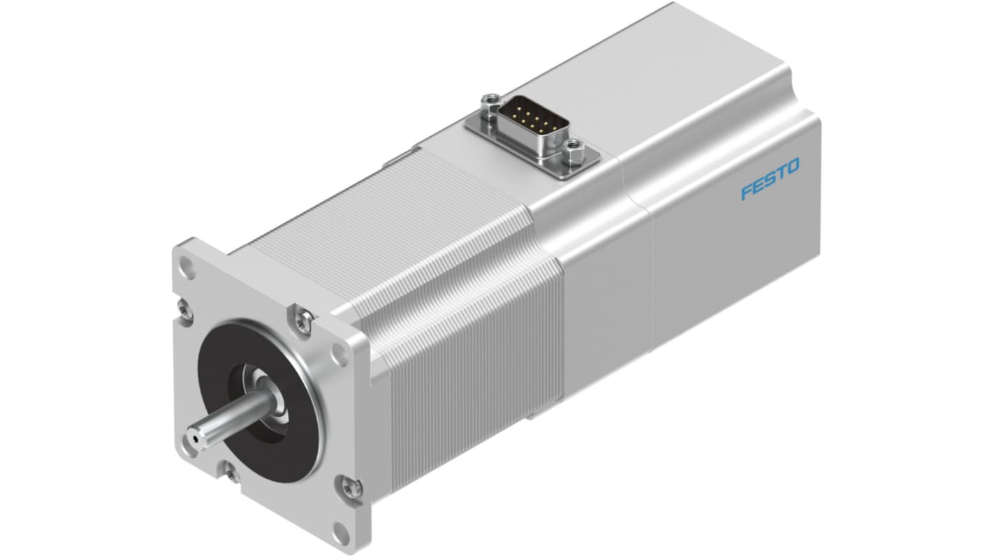 Festo EMMS-ST Series Hybrid Stepper Motor, 1.4Nm Torque, 48 V, 1.8°, 6.35mm Shaft