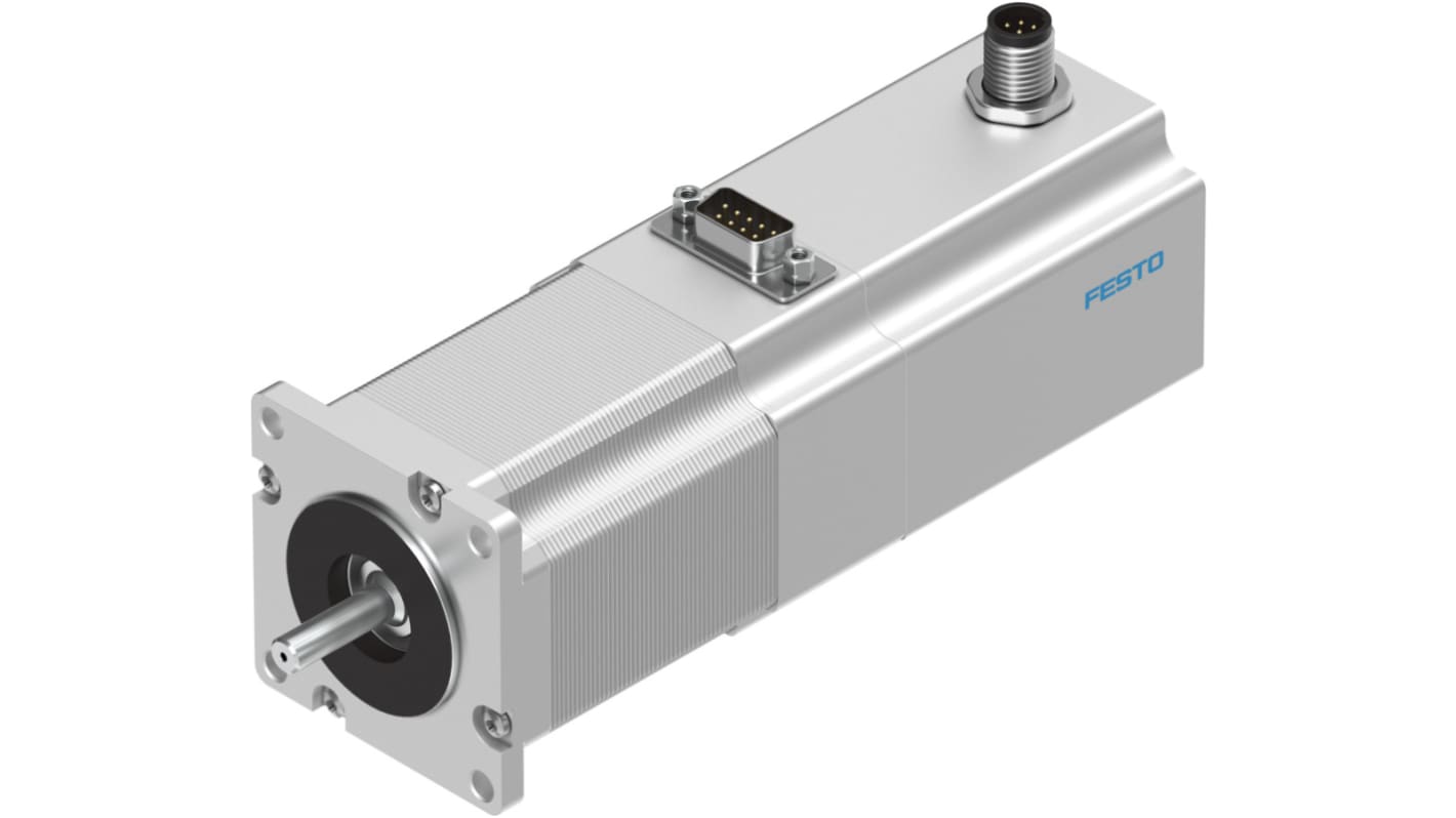 Festo EMMS-ST Series Hybrid Stepper Motor, 1.4Nm Torque, 48 V, 1.8°, 6.35mm Shaft