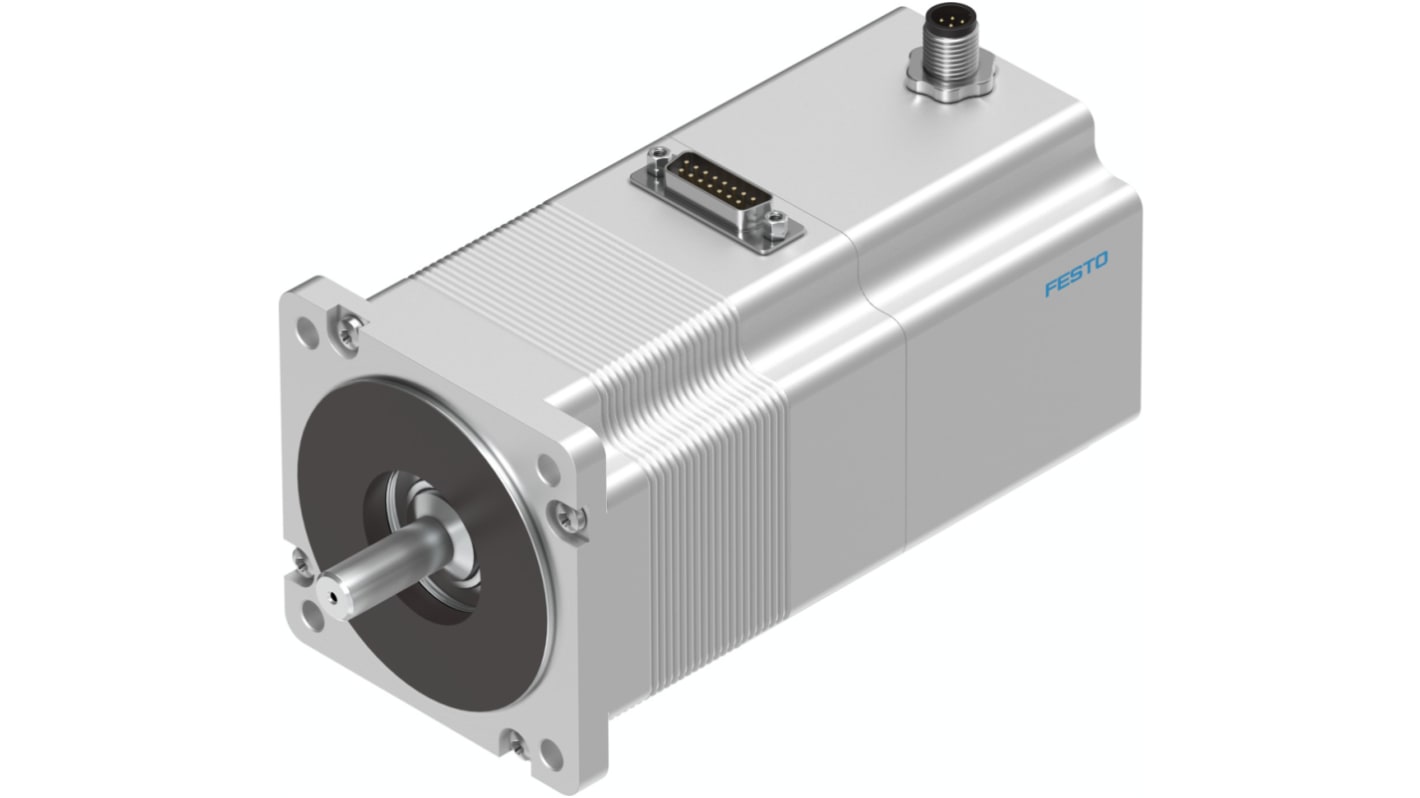 Festo EMMS-ST Series Hybrid Stepper Motor, 2.5Nm Torque, 48 V, 1.8°, 11mm Shaft
