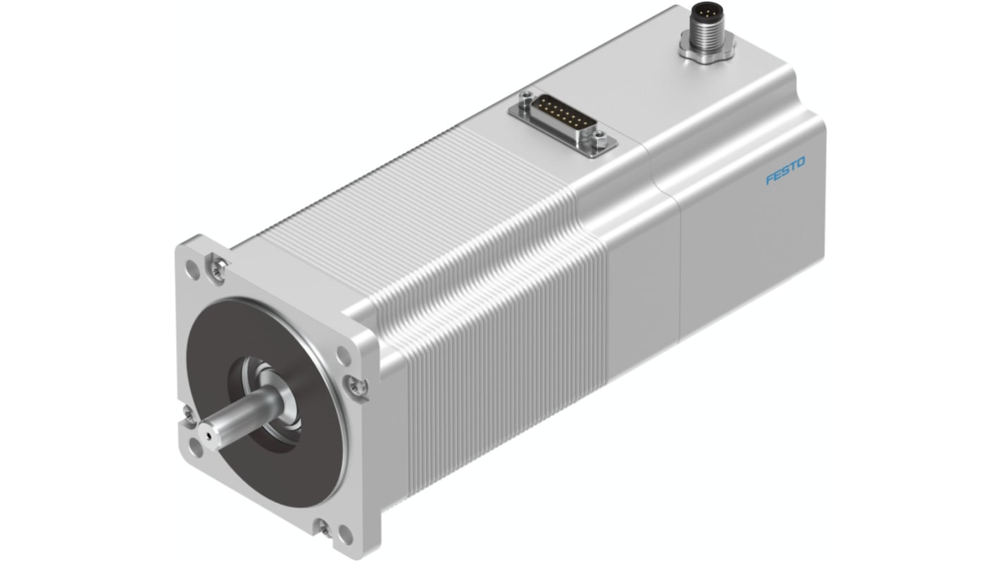 Festo EMMS-ST Series Hybrid Stepper Motor, 9.3Nm Torque, 48 V, 1.8°, 11mm Shaft