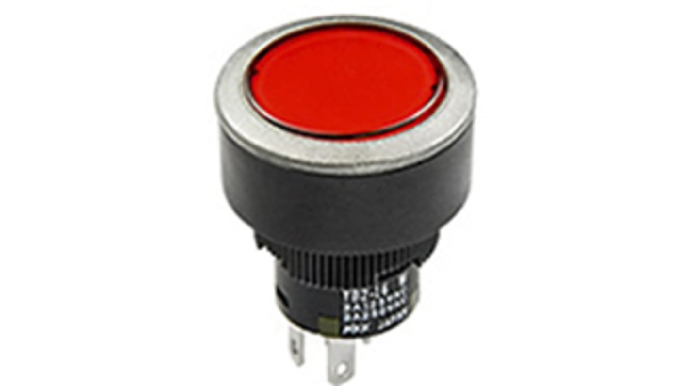NKK Switches 押しボタンスイッチ, On-(On), SPDT, 3 A, 15mm パネルマウント, IP65