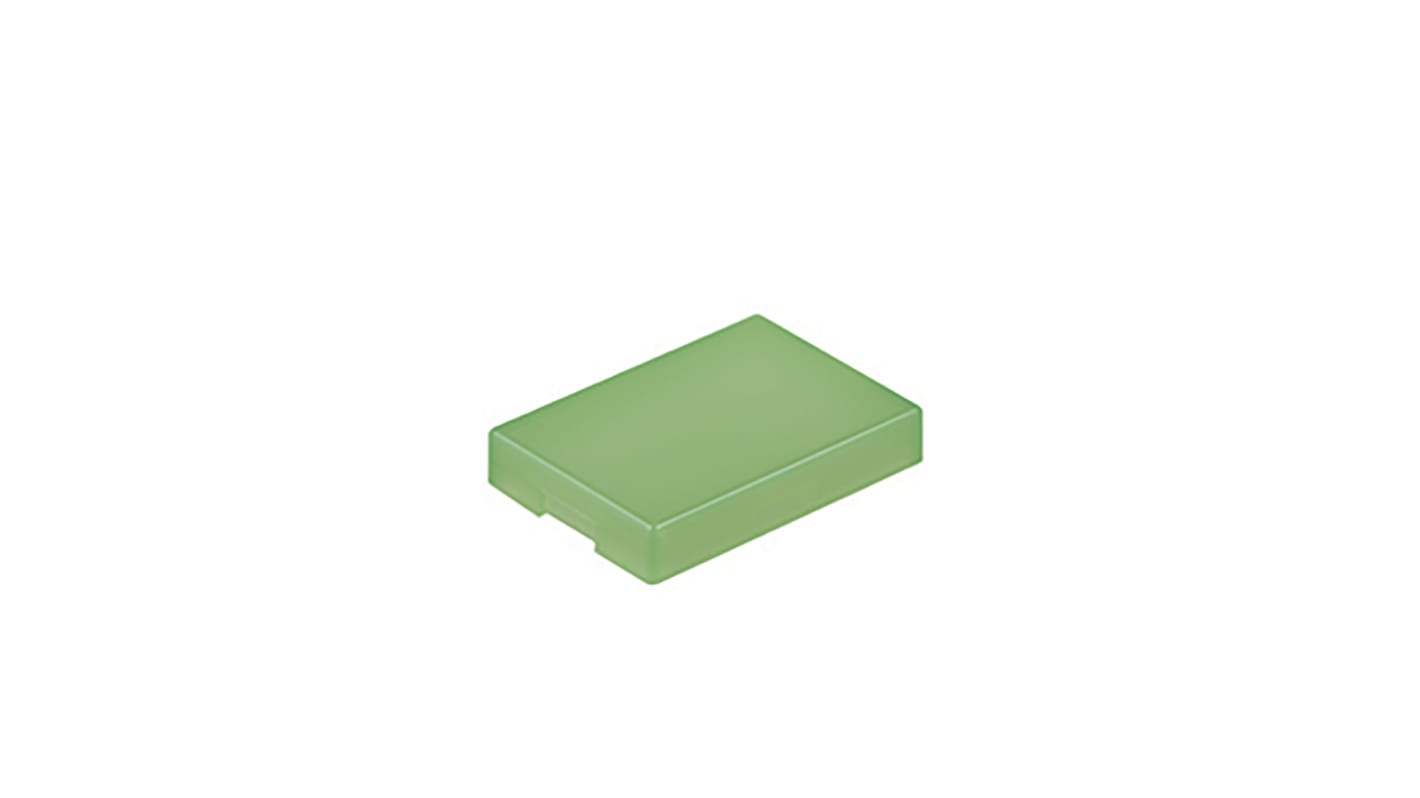 NKK Switches 押しボタンスイッチ用キャップ, 緑, 17 x 12 x 3mm, AT4117F