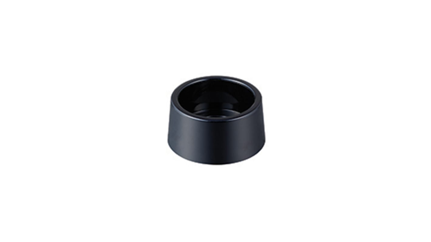 NKK Switches Black Push Button Cap for Use with MB20 Series Pushbuttons, SCB Series Pushbuttons, 24 (Dia.) x 12mm