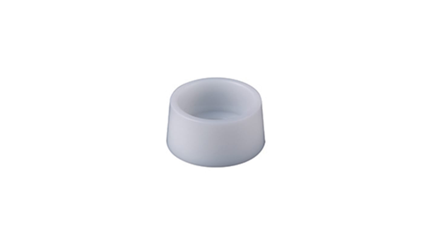 NKK Switches White Push Button Cap for Use with MB20 Series Pushbuttons, SCB Series Pushbuttons, 24 (Dia.) x 12mm
