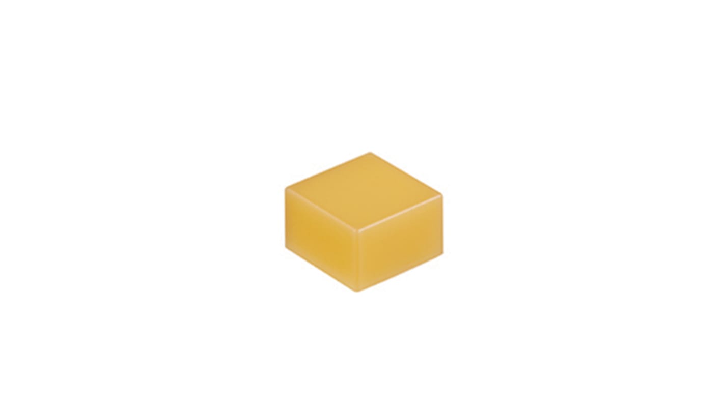NKK Switches 押しボタンスイッチ用キャップ, 黄, 12 x 12 x 7.3mm, AT4135E