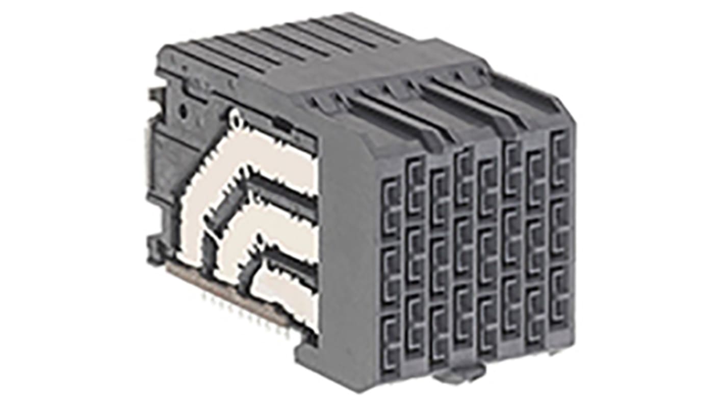 Connecteur fond de panier Femelle coudé Molex, pas de 1.9mm 48 voies 6 Rangées, Traversant, 750mA 172730