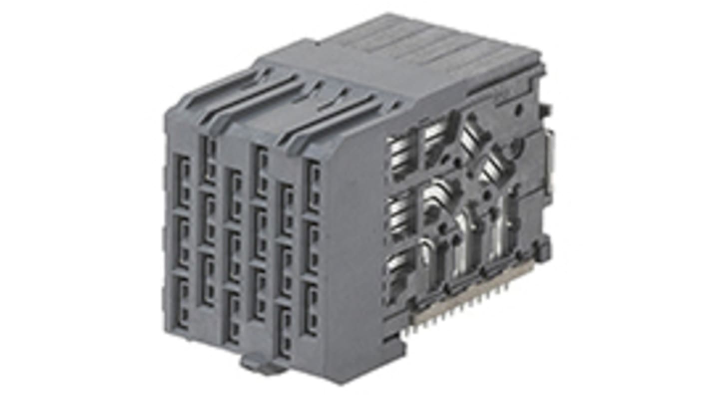 Molex バックプレーンコネクタ, メス, 36 極, 6 列 ライト
