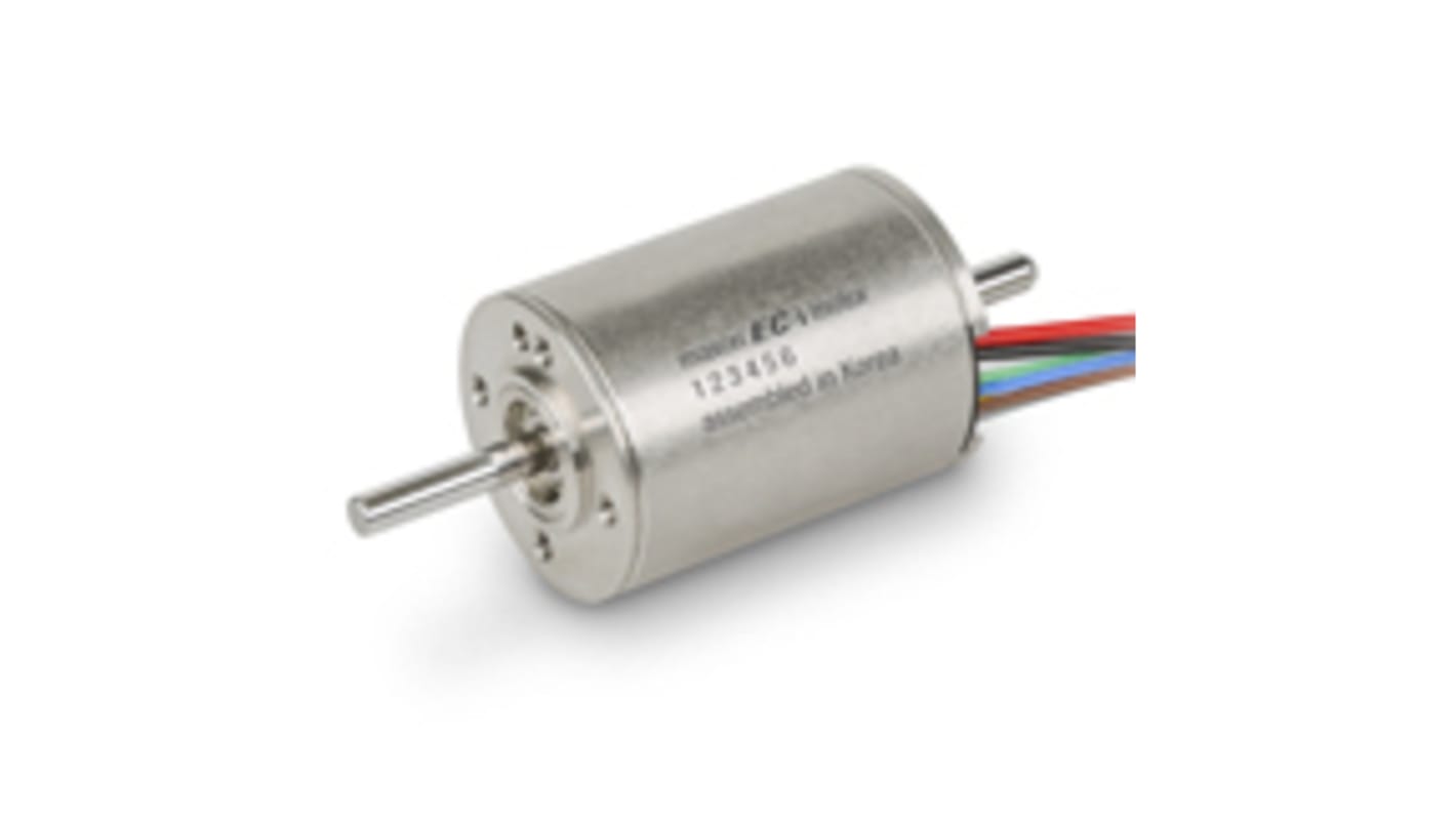 Maxon Brushless DC Motor, 30 W, 24 V dc, 37.3 mNm, 360 mNm, 15000 rpm, 4mm Shaft Diameter