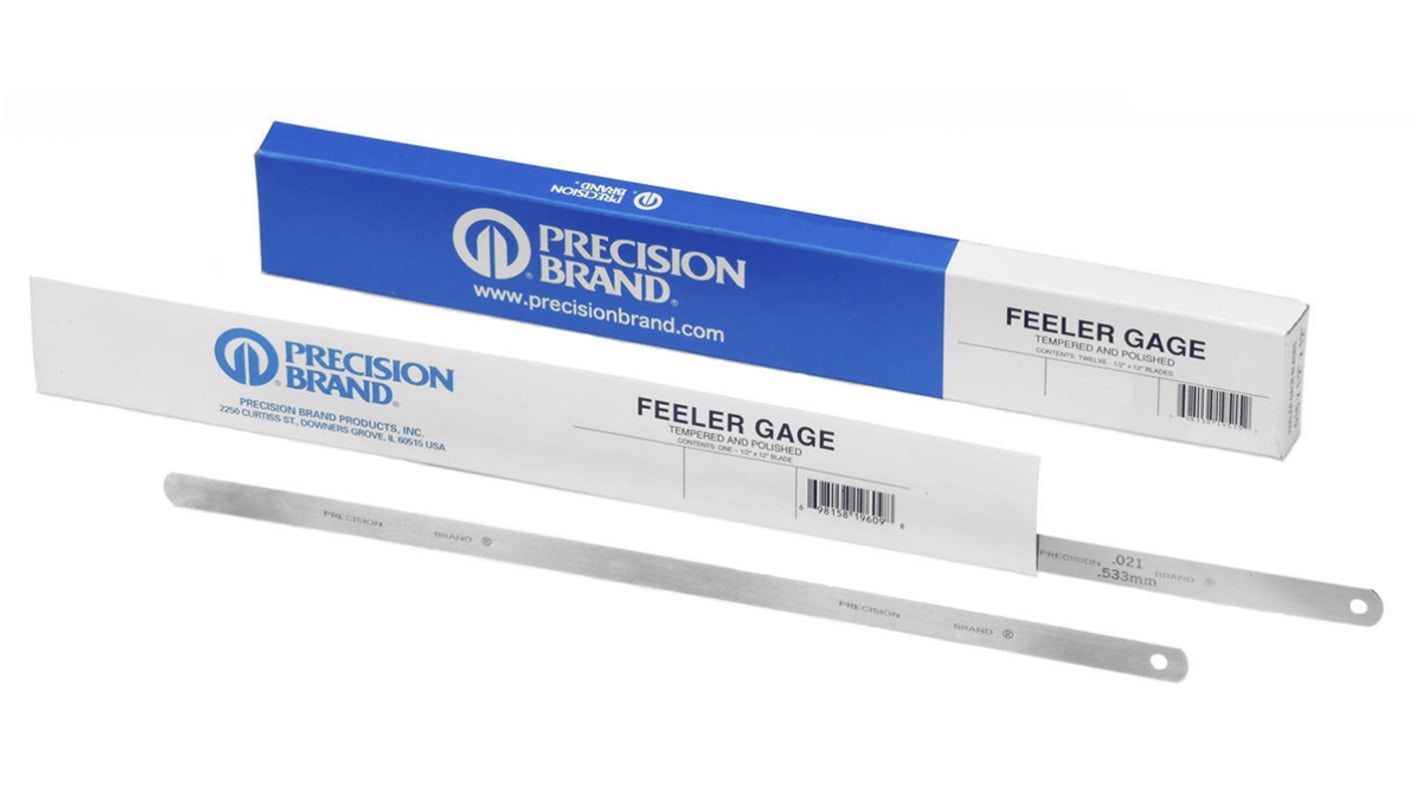 Precision Brand 19210/19K3 Feeler Gauge, Single Blade Blades