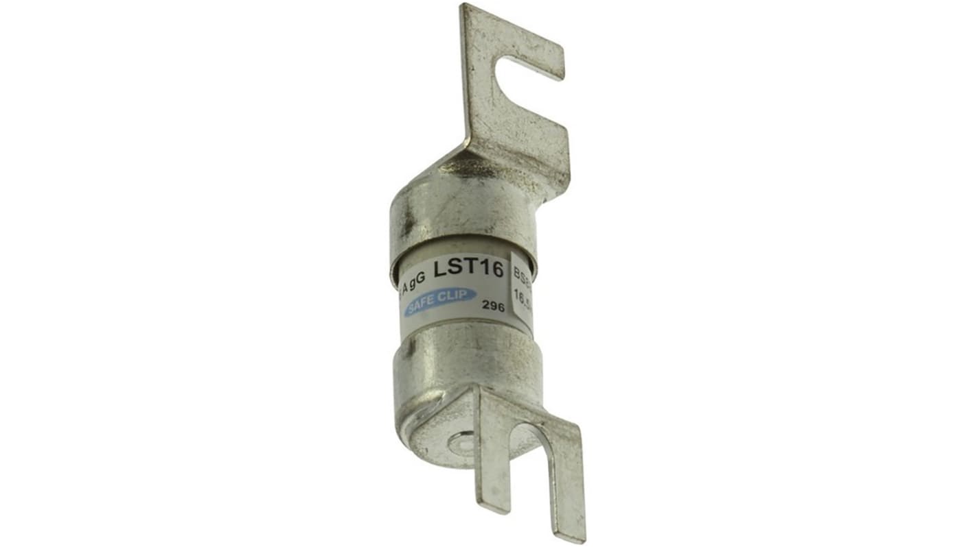 Fusibile a linguetta con fissaggio a bullone, Eaton, 16A, standard • BS88, IEC 60269, fori di fissaggio da 35mm, cat.