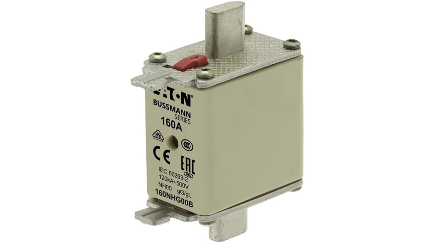 Eaton 63A Centred Tag Fuse, NH00, 500V ac