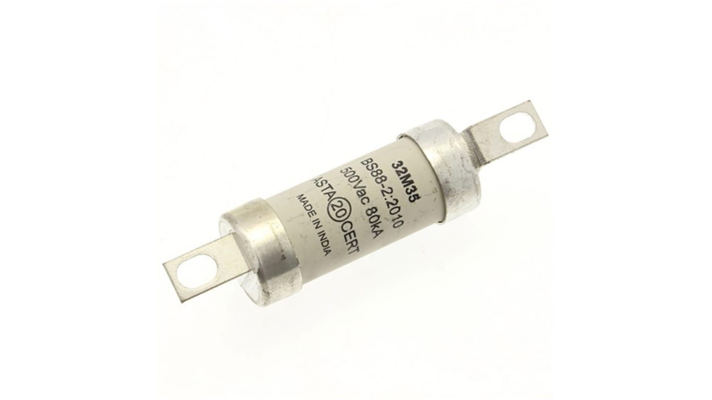 Eaton 32A Bolted Tag Fuse, A2, 500V ac, 73.5mm