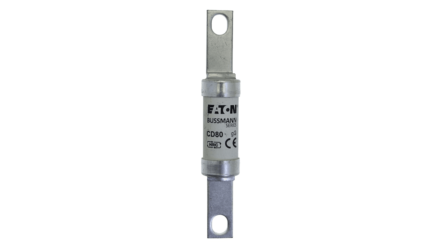 Eaton 80A Bolted Tag Fuse, B1, 500V ac, 111mm