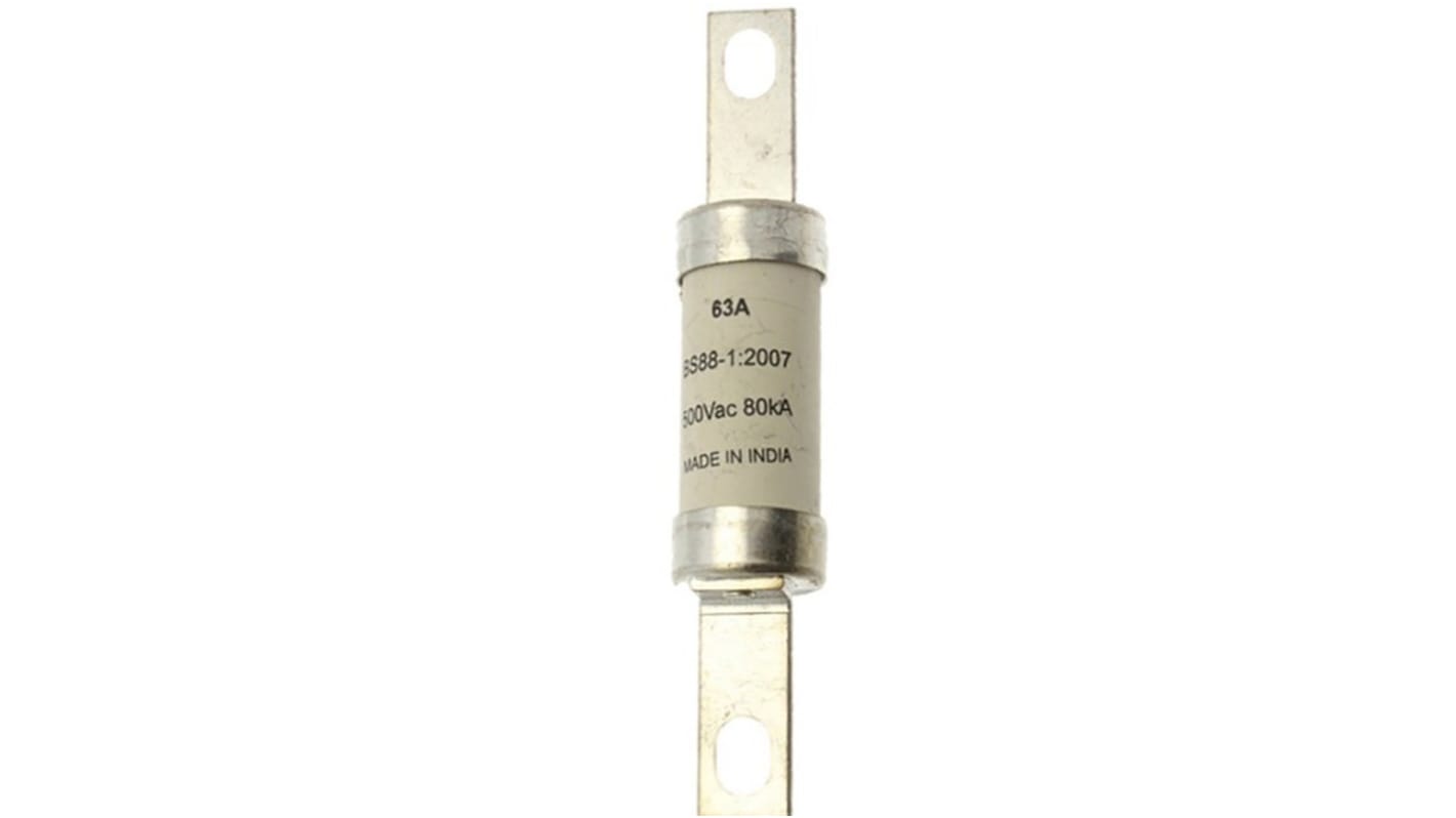 Eaton 63A Bolted Tag Fuse, 250 V dc, 500V ac, 97mm