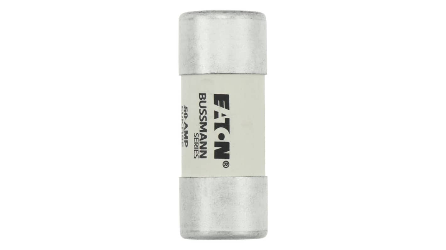 Eaton 50A Ceramic Cartridge Fuse, 23 x 57mm