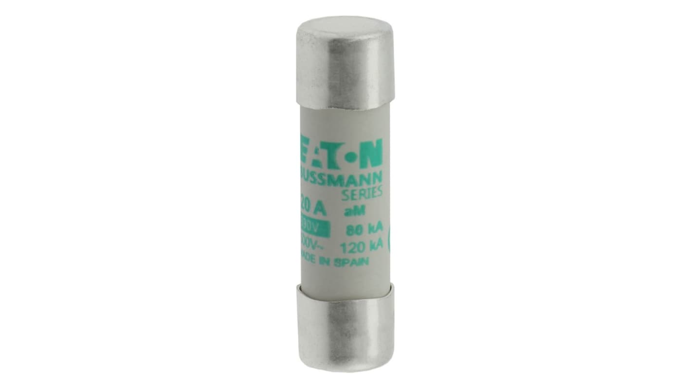 Eaton 20A Ceramic Cartridge Fuse, 14 x 51mm