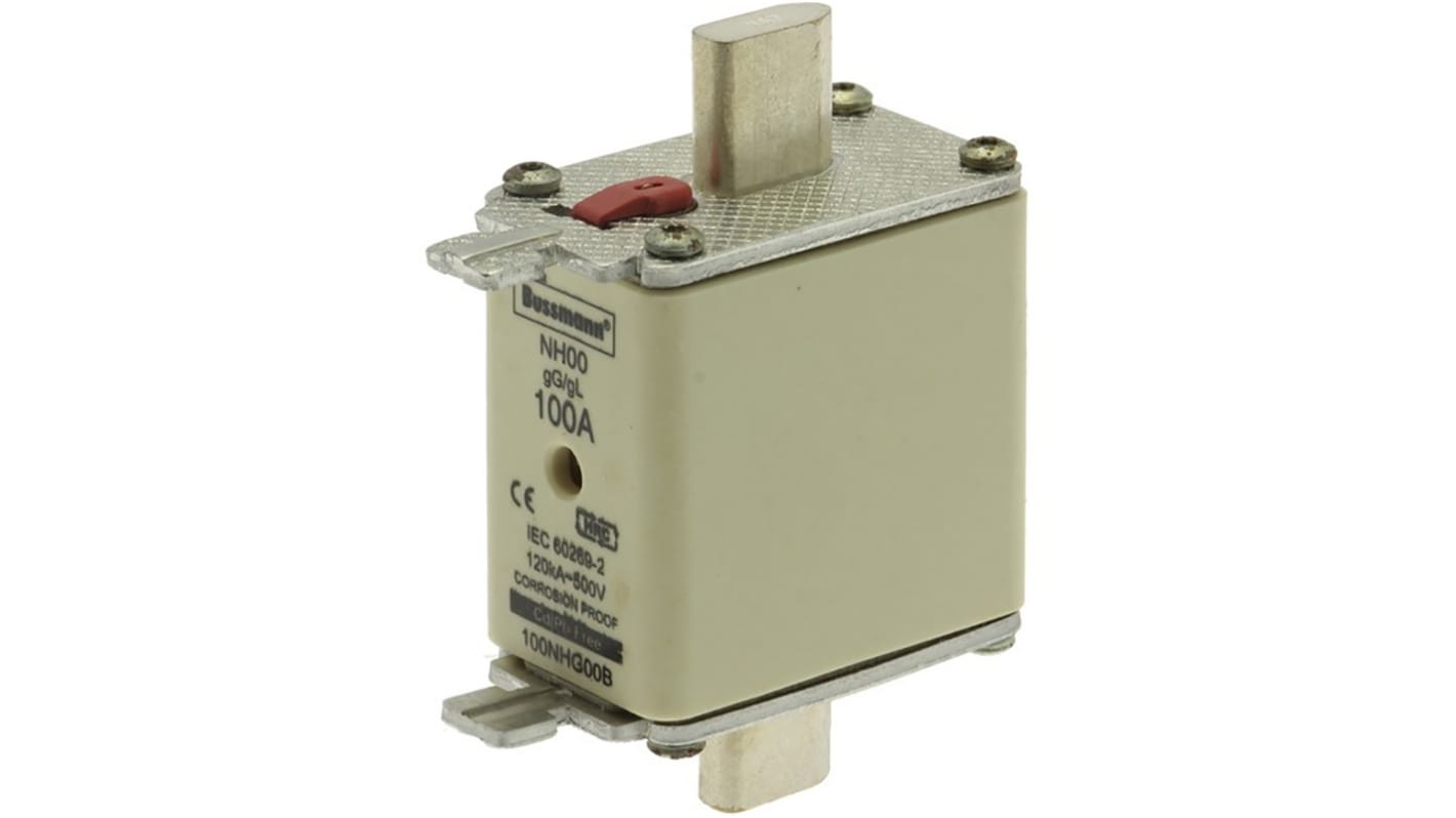 Eaton 100A Centred Tag Fuse, NH00, 500V ac