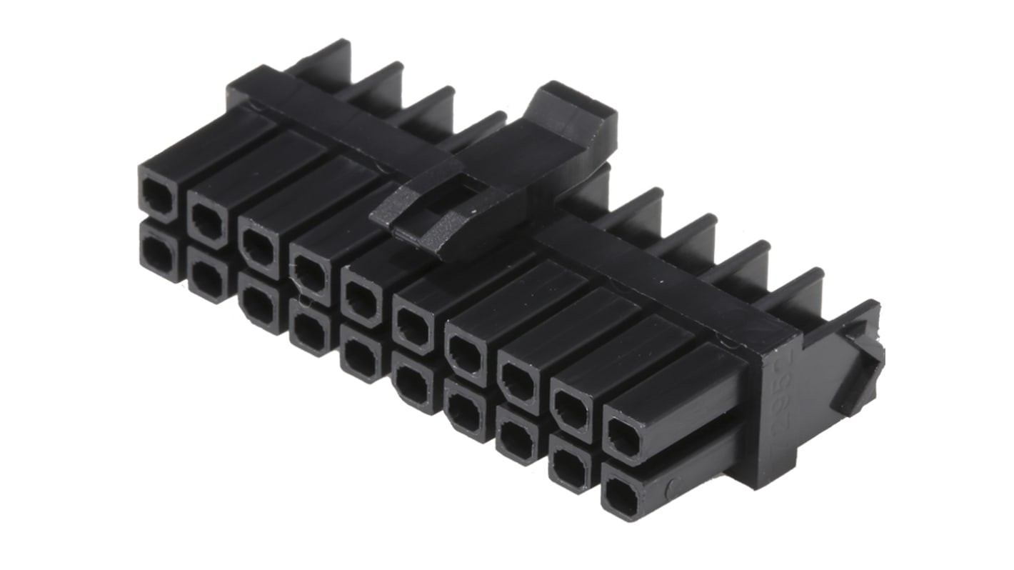 Molex MicroFit Steckverbindergehäuse Stecker 3mm, 20-polig / 2-reihig, Kabelmontage für Micro-Fit TPA 172953, Micro-Fit