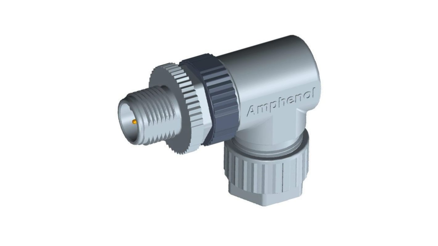 Amphenol Industrial Circular Connector, 5 Contacts, Cable Mount, M12 Connector, Plug, Male, IP67, M Series