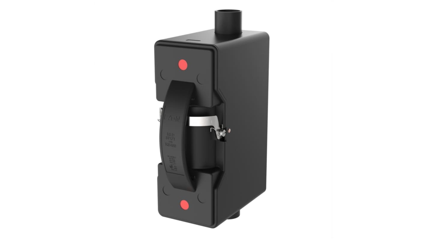 Eaton 保险丝座, 400A, 460 V dc, 660 → 690V 交流, 导轨安装, 1, DIN 35 mm导轨, Bussmann系列